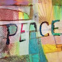 Poesie der Farben - Peace 19 x 19 cm